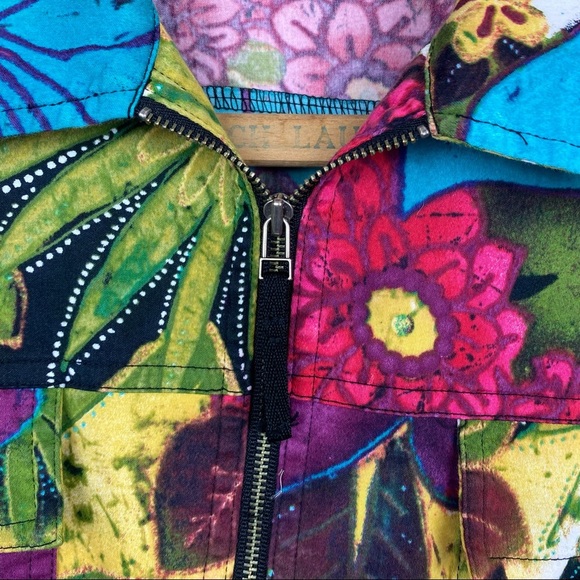 Chico's || Colorful Zipper Front Jacket; Size 1 (M/8) - Picture 10 of 13